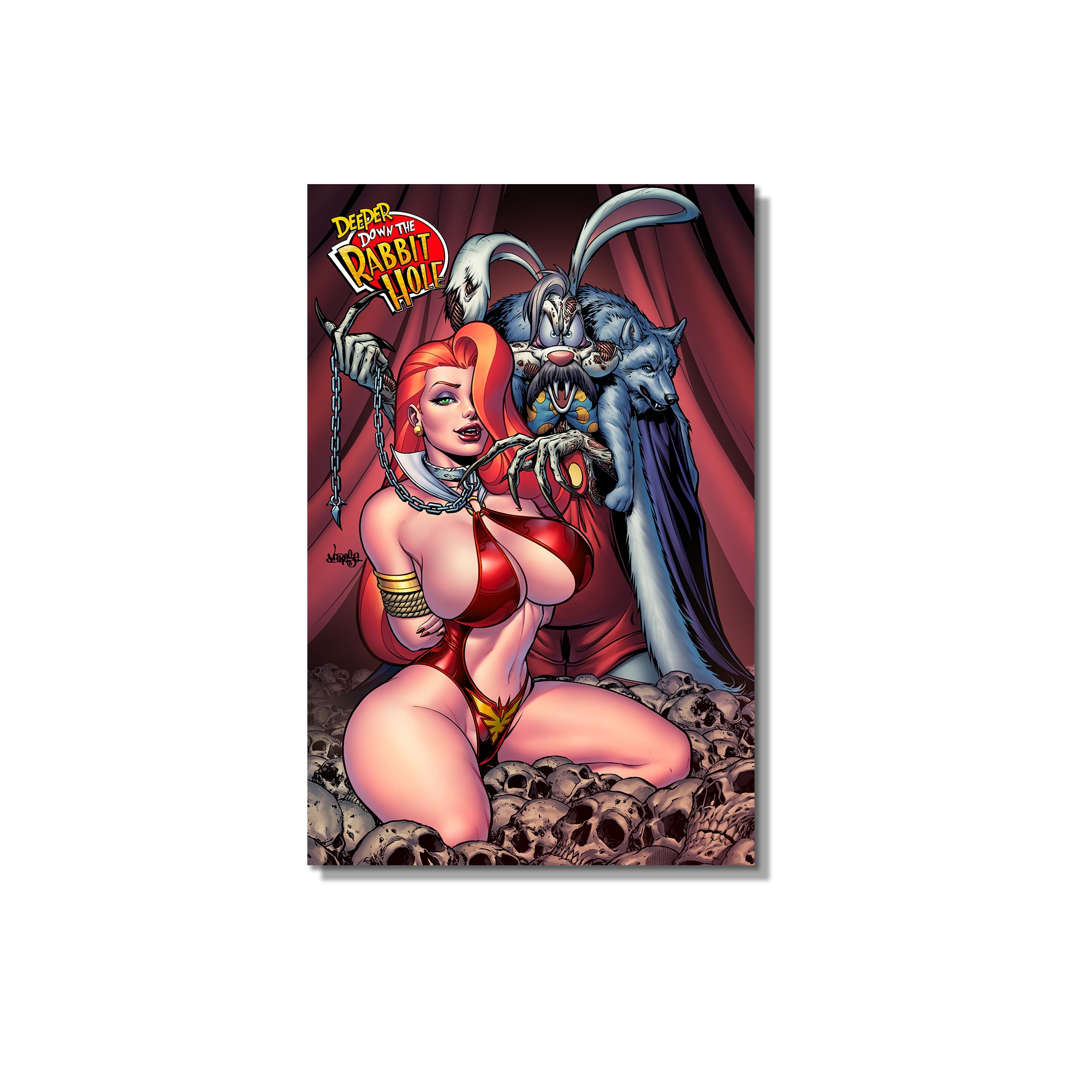 Deeper Down the Rabbit Hole Fangs and Chains Nice Trade Dress