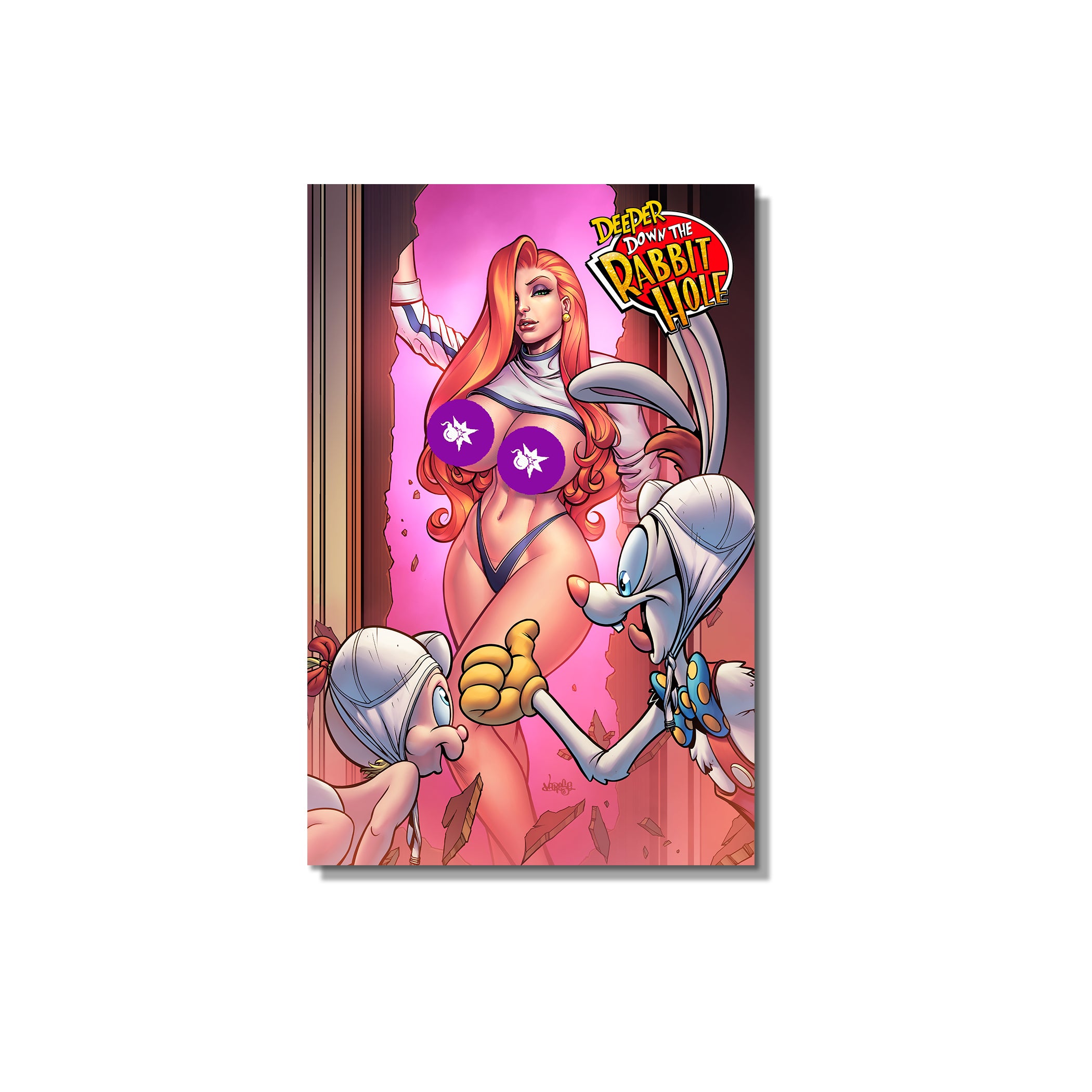 Deeper Down the Rabbit Hole Red Science Naughty Trade Dress